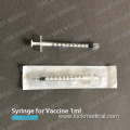 Disposable Emptey Vaccine Syringe For COVID 1ml